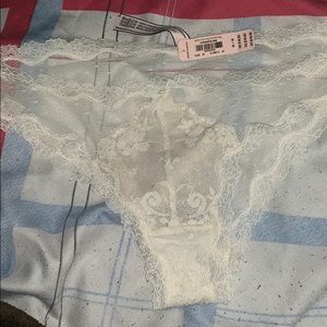 Victoria secret off white lace panties